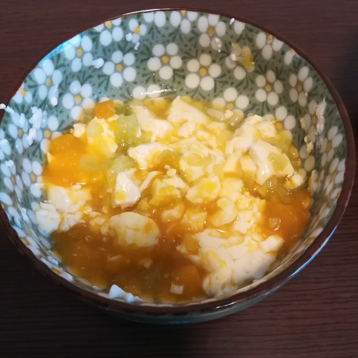 離乳食中期 豆腐とかぼちゃのきゅうり和え レシピ 作り方 By もん1223 楽天レシピ 離乳食中期 豆腐とかぼちゃのきゅうり和え レシピ 作り方 By もん1223 楽天レシピ